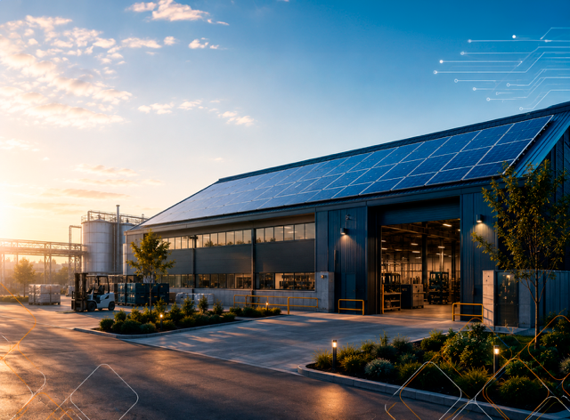 Sistema solar industrial